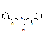 2-[(2R,6S)-6-[(S)-2-Hydroxy-2-phenylethyl]-1-methyl-2-piperidyl]-1-phenylethanone Hydrochloride