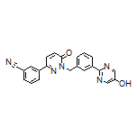 3-[1-[3-(5-Hydroxy-2-pyrimidinyl)benzyl]-6-oxo-1,6-dihydro-3-pyridazinyl]benzonitrile