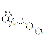 N-[3-Oxo-3-[4-(4-pyridyl)-1-piperazinyl]propyl]benzo[c][1,2,5]thiadiazole-4-sulfonamide