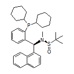 (R)-N-[(S)-[2-(Dicyclohexylphosphino)phenyl](naphthalen-1-yl)methyl]-N,2-dimethylpropane-2-sulfinamide