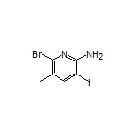 2-Amino-6-bromo-3-iodo-5-methylpyridine