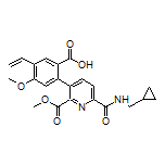 2-[6-[(Cyclopropylmethyl)carbamoyl]-2-(methoxycarbonyl)pyridin-3-yl]-4-methoxy-5-vinylbenzoic Acid