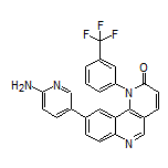 9-(6-Amino-3-pyridyl)-1-[3-(trifluoromethyl)phenyl]benzo[h][1,6]naphthyridin-2(1H)-one