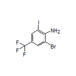 2-Bromo-6-iodo-4-(trifluoromethyl)aniline