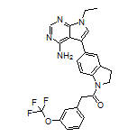 1-[5-(4-Amino-7-ethyl-7H-pyrrolo[2,3-d]pyrimidin-5-yl)indolin-1-yl]-2-[3-(trifluoromethoxy)phenyl]ethanone