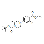 1-Boc-4-[4-(ethoxycarbonyl)-3-fluorophenyl]-2-methylpiperazine