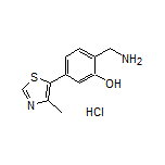 2-(Aminomethyl)-5-(4-methylthiazol-5-yl)phenol Hydrochloride