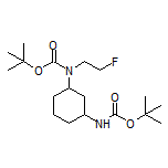 N1,N3-Bis(Boc)-N1-(2-fluoroethyl)cyclohexane-1,3-diamine