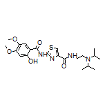 N-[2-(Diisopropylamino)ethyl]-2-(2-hydroxy-4,5-dimethoxybenzamido)thiazole-4-carboxamide