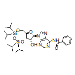 N6-Benzoyl-3’,5’-O-(tetraisopropyldisiloxane-1,3-diyl)adenosine