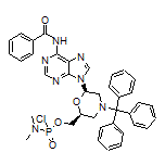 [(2S,6R)-6-(6-Benzamido-9H-purin-9-yl)-4-tritylmorpholin-2-yl]methyl Dimethylphosphoramidochloridate