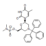 [(2S,6R)-6-(5-Methyl-2,4-dioxo-3,4-dihydropyrimidin-1(2H)-yl)-4-tritylmorpholin-2-yl]methyl Dimethylphosphoramidochloridate
