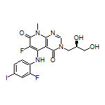 (R)-3-(2,3-Dihydroxypropyl)-6-fluoro-5-[(2-fluoro-4-iodophenyl)amino]-8-methylpyrido[2,3-d]pyrimidine-4,7(3H,8H)-dione