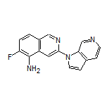 5-Amino-6-fluoro-3-(6-azaindol-1-yl)isoquinoline