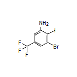 3-Bromo-2-iodo-5-(trifluoromethyl)aniline