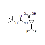 (1R,2R)-1-(Boc-amino)-2-(difluoromethyl)cyclopropanecarboxylic Acid