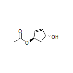 (1R,4R)-4-Hydroxycyclopent-2-en-1-yl Acetate