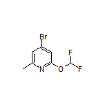 4-Bromo-2-(difluoromethoxy)-6-methylpyridine