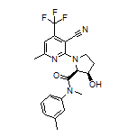 (2S,3R)-1-[3-Cyano-6-methyl-4-(trifluoromethyl)pyridin-2-yl]-3-hydroxy-N-methyl-N-(m-tolyl)pyrrolidine-2-carboxamide
