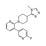 6’-Fluoro-2-[4-(4-methyl-4H-1,2,4-triazol-3-yl)-1-piperidyl]-3,3’-bipyridine