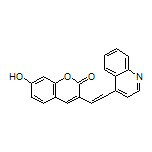 7-Hydroxy-3-(2-(4-quinolyl)vinyl)-2H-chromen-2-one