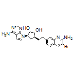 (1S,2R,3S,5R)-3-[2-(2-Amino-3-bromo-7-quinolyl)ethyl]-5-(4-amino-7H-pyrrolo[2,3-d]pyrimidin-7-yl)cyclopentane-1,2-diol