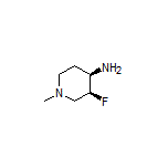 (3S,4R)-4-Amino-3-fluoro-1-methylpiperidine