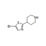 5-Bromo-2-(4-piperidyl)thiazole