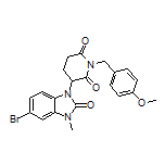 3-(5-Bromo-3-methyl-2-oxo-2,3-dihydro-1-benzimidazolyl)-1-(4-methoxybenzyl)piperidine-2,6-dione