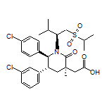 2-[(3R,5R,6S)-5-(3-Chlorophenyl)-6-(4-chlorophenyl)-1-[(S)-1-(isopropylsulfonyl)-3-methyl-2-butyl]-3-methyl-2-oxo-3-piperidyl]acetic Acid