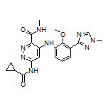 6-(Cyclopropanecarboxamido)-4-[[2-methoxy-3-(1-methyl-1H-1,2,4-triazol-3-yl)phenyl]amino]-N-methylpyridazine-3-carboxamide