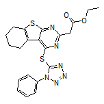 Ethyl 2-[4-[(1-Phenyl-5-tetrazolyl)thio]-5,6,7,8-tetrahydrobenzo[4,5]thieno[2,3-d]pyrimidin-2-yl]acetate