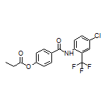 4-[[4-Chloro-2-(trifluoromethyl)phenyl]carbamoyl]phenyl Propionate