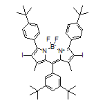 3,7-Bis[4-(tert-butyl)phenyl]-10-(3,5-di-tert-butylphenyl)-5,5-difluoro-2,8-diiodo-1,9-dimethyl-5H-dipyrrolo[1,2-c:2’,1’-f][1,3,2]diazaborinin-4-ium-5-uide