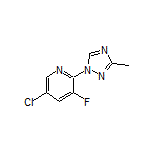 5-Chloro-3-fluoro-2-(3-methyl-1H-1,2,4-triazol-1-yl)pyridine