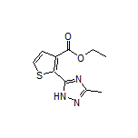 Ethyl 2-(3-Methyl-1H-1,2,4-triazol-5-yl)thiophene-3-carboxylate