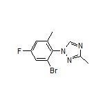 1-(2-Bromo-4-fluoro-6-methylphenyl)-3-methyl-1H-1,2,4-triazole