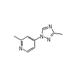 2-Methyl-4-(3-methyl-1H-1,2,4-triazol-1-yl)pyridine