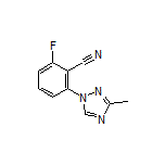 2-Fluoro-6-(3-methyl-1H-1,2,4-triazol-1-yl)benzonitrile