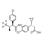 (S)-3-[4-Chloro-3-[(2S,3R)-2-(4-chlorophenyl)-4,4,4-trifluoro-3-methylbutanamido]phenyl]-3-cyclopropylpropanoic Acid