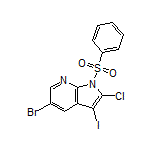 5-Bromo-2-chloro-3-iodo-1-(phenylsulfonyl)-7-azaindole