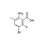 2-Amino-5-bromo-6-fluoro-3-methylbenzoic Acid