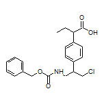 2-[4-[1-(Cbz-amino)-3-chloro-2-propyl]phenyl]butanoic Acid