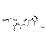 (2S,4R)-4-Hydroxy-N-[(S)-1-[4-(4-methyl-5-thiazolyl)phenyl]ethyl]pyrrolidine-2-carboxamide Hydrochloride