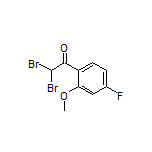 2,2-Dibromo-4’-fluoro-2’-methoxyacetophenone