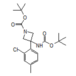 N,1-Di-Boc-3-(2-chloro-4-methylphenyl)-3-aminoazetidine