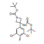 N,1-Di-Boc-3-(3,5-dichloro-4-fluorophenyl)-3-aminoazetidine