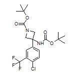 N,1-Di-Boc-3-[4-chloro-3-(trifluoromethyl)phenyl]-3-aminoazetidine