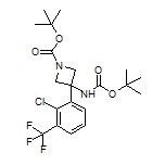 N,1-Di-Boc-3-[2-chloro-3-(trifluoromethyl)phenyl]-3-aminoazetidine