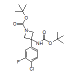 N,1-Di-Boc-3-amino-3-(4-chloro-3-fluorophenyl)azetidine